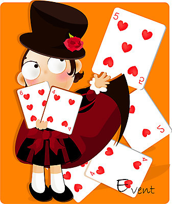 EPS 전신 직업 여자 어린이 일러스트 한명 서기 사람 소녀 이벤트 20대 성인 마술 마술사 게임 트럼프 마술사모자 여자만 여자한명만 국내일러스트 모자_잡화 1 모션 놀이 청년 놀이용품 파일형식 벡터