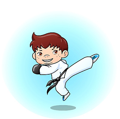 EPS 전신 남자 초등학생 어린이 스포츠 일러스트 운동선수 도복 한명 서기 사람 소년 10대 운동 태권도 남자만 남자한명만 십대만 십대남자만 십대남자한명만 국내일러스트 1 학생 옷 모션 청소년 건강 격투기 파일형식 벡터