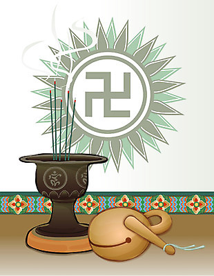 EPS 전통 기념일 종교 불교 일러스트 종교용품 실내 사람없음 부처님오신날 불교용품 향 목탁 국내일러스트 이벤트 내부 파일형식 벡터