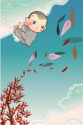 EPS 전통 기념일 남자 종교 초등학생 어린이 낙엽 불교 일러스트 한명 사람 소년 부처님오신날 승려 동자승 남자만 남자한명만 어린이만 소년만 소년한명만 국내일러스트 1 학생 잎 이벤트 성직자 파일형식 벡터