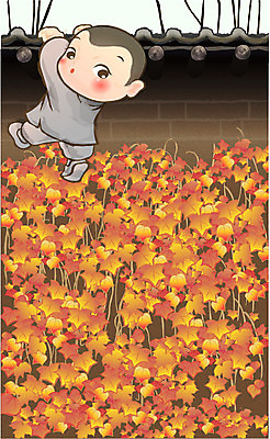 EPS 주간 전통 기념일 남자 종교 초등학생 어린이 불교 일러스트 한명 사람 소년 야외 부처님오신날 승려 동자승 담넘기 남자만 남자한명만 어린이만 소년만 소년한명만 국내일러스트 자연요소 1 학생 이벤트 성직자 넘기 파일형식 벡터