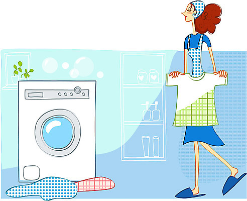 전신 라이프스타일 옷 여자 가사 일러스트 주택 실내 한명 사람 20대 성인 라이프 생활 전자제품 청춘 빨래 아줌마 주부 미시라이프 세탁기 드럼세탁기 여자만 여자한명만 성인여자만 청년만 청년여자만 성인한명만 청년여자한명만 성인여자한명만 성인만 세련 국내일러스트 1 중년 컨셉 청년 내부 건물 가전제품