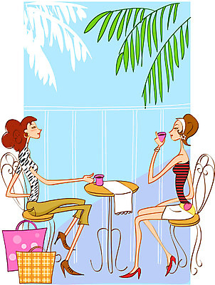 EPS 주간 전신 라이프스타일 여자 여유 커피 일러스트 휴식 대화 사람 취미 야외 두명 라이프 생활 친구 쇼핑 청춘 쇼핑백 카페 발코니 외출 아줌마 주부 미시라이프 여자만 세련 국내일러스트 자연요소 감정 음료 중년 컨셉 가방 관계 말하기 상점 파일형식 벡터