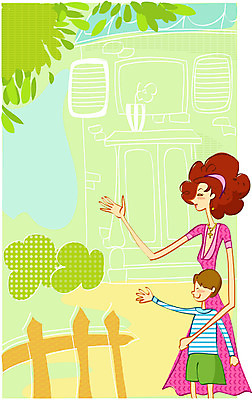 EPS 나무 라이프스타일 건축물 여자 남자 행복 아들 일러스트 부분 가족 엄마 주택 사람 상반신 야외 두명 라이프 생활 울타리 청춘 정원 육아 아줌마 주부 미시라이프 배웅 세련 국내일러스트 식물 건축 감정 중년 컨셉 관계 건물 담장 파일형식 벡터