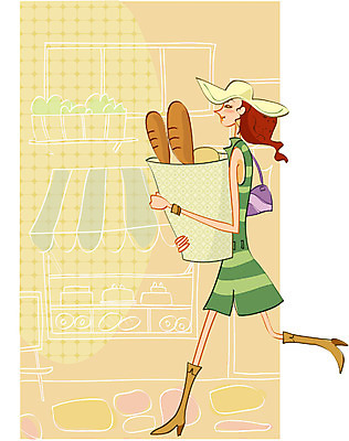 전신 라이프스타일 계절 여자 빵 가사 일러스트 한명 사람 20대 성인 라이프 생활 여름 쇼핑 청춘 빵집 아줌마 주부 미시라이프 여자만 여자한명만 성인여자만 청년만 청년여자만 성인한명만 청년여자한명만 성인여자한명만 성인만 세련 국내일러스트 1 음식 중년 컨셉 청년 상점