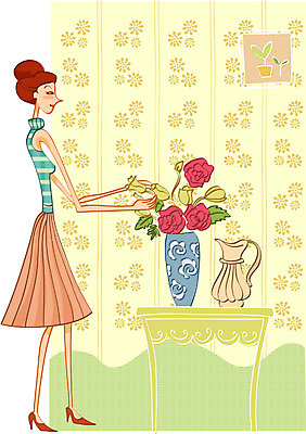 EPS 전신 라이프스타일 여자 꽃 거실 일러스트 벽지 휴식 주택 실내 한명 사람 20대 성인 취미 라이프 생활 인테리어 청춘 꽃병 꽃꽂이 아줌마 주부 미시라이프 여자만 여자한명만 성인여자만 청년만 청년여자만 성인한명만 청년여자한명만 성인여자한명만 성인만 세련 국내일러스트 식물 1 디자인 중년 컨셉 청년 내부 건물 원예 파일형식 벡터