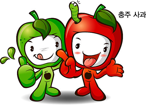 EPS 식물 캐릭터 음식 과일 일러스트 홍보캐릭터 의인화 사람없음 사과 알림 특산물 음식캐릭터 과일캐릭터 특산물캐릭터 사과캐릭터 일러캐릭터 파일형식 벡터