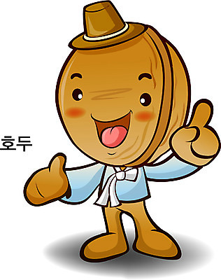 EPS 식물 캐릭터 음식 일러스트 홍보캐릭터 의인화 사람없음 견과류 알림 특산물 음식캐릭터 호두 특산물캐릭터 견과류캐릭터 일러캐릭터 파일형식 벡터