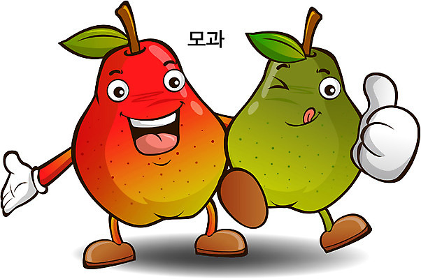 EPS 식물 캐릭터 음식 일러스트 홍보캐릭터 의인화 사람없음 알림 특산물 음식캐릭터 모과 특산물캐릭터 일러캐릭터 과일 파일형식 벡터