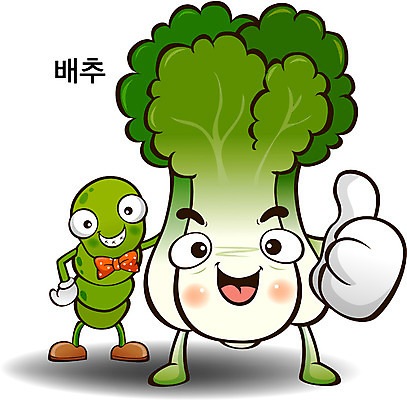 EPS 캐릭터 채소 일러스트 식재료 홍보캐릭터 의인화 사람없음 알림 배추 특산물 음식캐릭터 특산물캐릭터 채소캐릭터 일러캐릭터 음식 파일형식 벡터