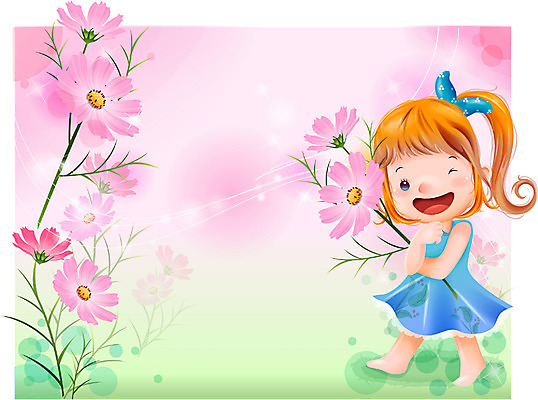 EPS 여자 꽃 감정 초등학생 어린이 일러스트 상상 자연 동화 한명 사람 소녀 순수 코스모스 여자만 여자한명만 어린이만 소녀만 소녀한명만 국내일러스트 식물 1 학생 컨셉 생태계 파일형식 벡터