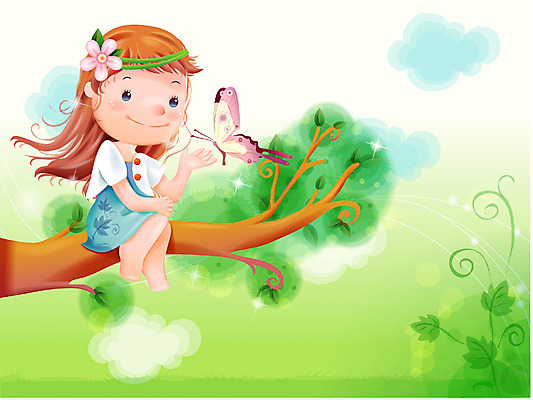EPS 주간 나무 여자 감정 초등학생 어린이 나비 일러스트 상상 자연 동화 한명 사람 소녀 야외 순수 여자만 여자한명만 어린이만 소녀만 소녀한명만 국내일러스트 자연요소 식물 1 학생 곤충 컨셉 생태계 파일형식 벡터