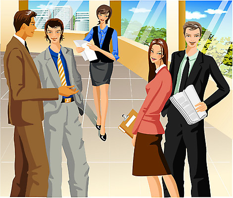 EPS 주간 여자 남자 일러스트 비즈니스 실내 서기 사람 여러명 성인 업무 직장인 비즈니스맨 비즈니스우먼 성인만 국내일러스트 자연요소 직업 다수 모션 내부 작업 파일형식 벡터