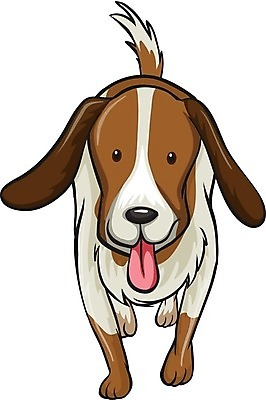 EPS 해외이미지 캐릭터 일러스트 사람없음 반려동물 갈색 귀여움 개 만화 해외일러스트 일러캐릭터 동물 컬러 컨셉 포유류 파일형식 벡터