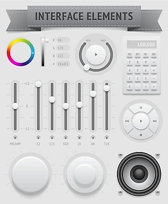 EPS 해외이미지 템플릿 디자인 백그라운드 일러스트 모바일 손잡이 사람없음 그래픽 컴퓨터 세트 웹 계산기 바 볼륨 심볼 메뉴 레이아웃 네비게이션 UI 소프트웨어 인터페이스 제어 사용자 해외202004 해외일러스트 인터넷 문구용품 전자제품 장비 파일형식 벡터
