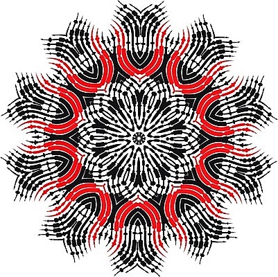 EPS 해외이미지 모양 디자인 꽃 별 일러스트 캘리그라피 추상 잉크 프레임 창조 미술 빨간색 검은색 붓 심볼 오브젝트 손그림 만다라 복잡 엘리먼트 해외202004 해외일러스트 자연요소 식물 컬러 컨셉 무늬 문화예술 파일형식 벡터