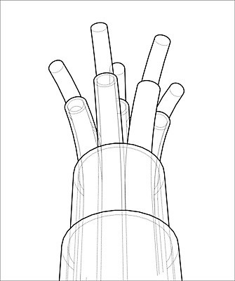 EPS 해외이미지 산업 선 백그라운드 곡선 일러스트 부분 추상 기술 3D 검은색 자료 힘 장비 에너지 흰색 네트워크 연결 스케치 유연 전자 윤곽 철사 지휘자 튜브 고립 구리 설치 전압 공급 와이어프레임 배선 해외202004 해외일러스트 컬러 무늬 미술 한자 음악가 원소 디지털합성 파일형식 벡터