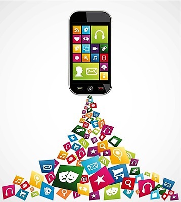 EPS 해외이미지 일러스트 모바일 사람없음 스마트폰 어플리케이션 온라인 해외202004 해외일러스트 핸드폰 스마트기기 파일형식 벡터