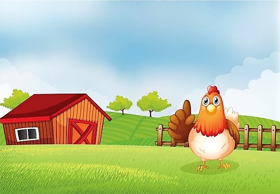 EPS 해외이미지 나무 식물 동물 구름 여자 잎 밭 채소 일러스트 자연 하늘 서기 사람없음 야외 파란색 농작물 울타리 농장 농경지 흰색 농부 오두막 그림 외양간 밭일 암탉 해외202004 해외일러스트 자연요소 직업 컬러 농업 모션 사람 담장 닭 암컷 생태계 파일형식 벡터