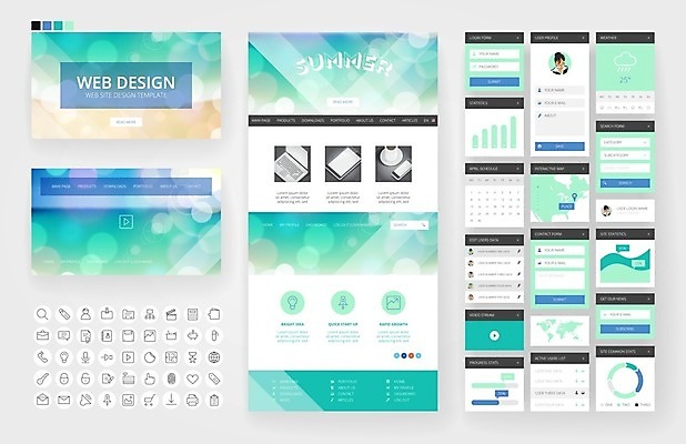 EPS 해외이미지 템플릿 디자인 바다 여행 지도 인터넷 일러스트 비즈니스 하늘 모바일 휴가 사람없음 그래픽 여름 파란색 세트 세계 햇빛 태양 웹 플랫 메뉴 휴양지 레이아웃 페이지 UI 인터페이스 해외202004 해외일러스트 자연요소 계절 컬러 장소 파일형식 벡터