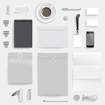 EPS 해외이미지 템플릿 디자인 종이 커피 스티커 일러스트 비즈니스 명함 문구용품 봉투 스마트폰 핸드폰 세트 연필 펜 공백 회색 칼 신분 배지 라이터 우표 목업 스타일 브랜딩 해외202004 해외일러스트 음료 컬러 학용품 전자제품 스마트기기 필기구 오브젝트 파일형식 벡터