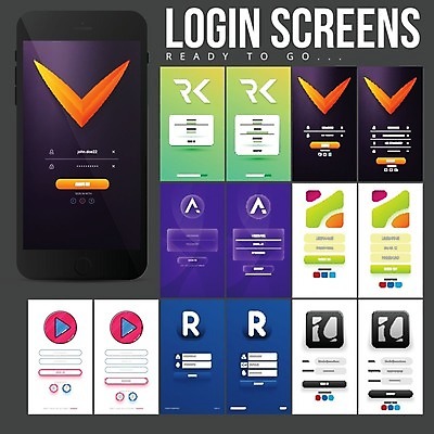 EPS 해외이미지 템플릿 일러스트 비즈니스 모바일 사람없음 스마트폰 스크린 정보 이메일 플랫 암호 어플리케이션 메뉴 온라인 전자상거래 UI 계좌 구독 로그인 소셜미디어 소프트웨어 웹디자인 인터페이스 터치스크린 목업 와이어프레임 해외202004 해외일러스트 금융 핸드폰 스마트기기 파일형식 벡터