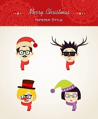 EPS 해외이미지 디자인 계절 행복 안경 크리스마스 일러스트 텍스트 휴가 새로움 새해 기념 미술 사람 장식 파티 유행 축제 수확 인사 심볼 콧수염 그림 복고 초대 순록 엘리먼트 스타일 힙스터 해외202004 해외일러스트 잡화 패션 기념일 감정 컨셉 농업 문화예술 수염 이벤트 예절 파일형식 벡터