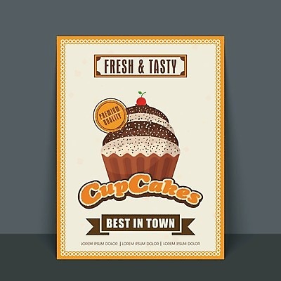 EPS 해외이미지 배너 포스터 일러스트 디저트 팜플렛 사람없음 파티 케이크 상점 수확 축하 생일 컵케이크 복고 머핀 축하카드 생일축하 생일카드 맛있는 해외202004 해외일러스트 기념일 음식 빵 컨셉 농업 카드_감사 이벤트 파일형식 벡터