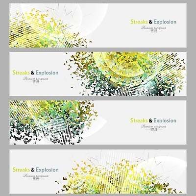 EPS 해외이미지 배너 백그라운드 패턴 일러스트 추상 사람없음 세트 컬러풀 모자이크 기하학 해외202004 해외일러스트 컬러 무늬 파일형식 벡터