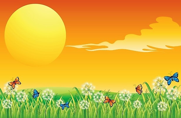 EPS 해외이미지 클립아트 식물 구름 계절 꽃 나비 곤충 잎 밭 오렌지 일러스트 하늘 그래픽 초록색 파란색 세트 태양 노란색 일출 정원 일몰 봄 펼침 흰색 원형 잡초 만화 언덕 그림 공터 해외202004 해외일러스트 자연요소 도형 동물 컬러 농업 과일 모션 노을 파일형식 벡터