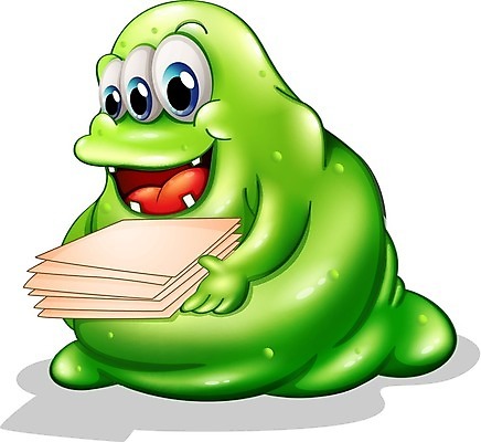 EPS 해외이미지 캐릭터 종이 일러스트 들기 사람없음 몬스터 해외202004 해외일러스트 일러캐릭터 모션 파일형식 벡터