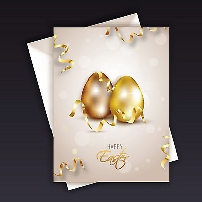 EPS 해외이미지 리본 일러스트 타이포그라피 사람없음 장식 부활절계란 해외202004 해외일러스트 문자 부활절 계란 파일형식 벡터