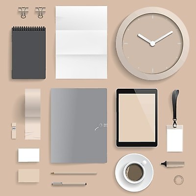 EPS 해외이미지 템플릿 디자인 종이 커피 시계 일러스트 비즈니스 명함 문구용품 컵 세트 알약 연필 펜 갈색 공백 신분 폴더 배지 우표 목업 스타일 브랜딩 해외202004 해외일러스트 식기 음료 컬러 학용품 필기구 약 오브젝트 파일 파일형식 벡터