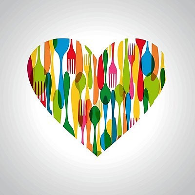 EPS 해외이미지 포크 일러스트 사람없음 숟가락 하트 나이프 해외202004 해외일러스트 모양 식기 수저 칼 파일형식 벡터