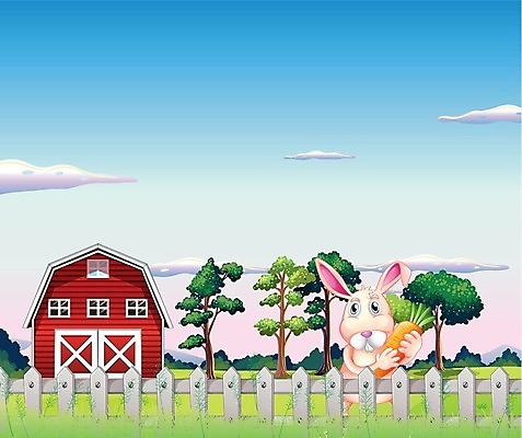 EPS 해외이미지 나무 식물 동물 구름 줄기 잎 밭 채소 일러스트 자연 하늘 사람없음 야외 파란색 농작물 울타리 농장 농경지 당근 흰색 토끼 농부 오두막 그림 비타민 외양간 밭일 맛있는 해외202004 해외일러스트 자연요소 직업 컬러 농업 포유류 뿌리채소 담장 반려동물 생태계 영양소 파일형식 벡터