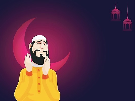 EPS 해외이미지 캐릭터 전통 배너 남자 포스터 종교 문화 백그라운드 일러스트 휴가 축제 달 기도 축하 이슬람교 커뮤니티 단식 아랍어 해외202004 해외일러스트 일러캐릭터 자연요소 컨셉 사람 파일형식 벡터