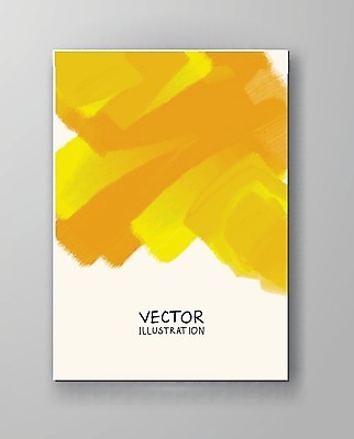 EPS 해외이미지 템플릿 디자인 배너 포스터 종이 벽 백그라운드 일러스트 벽지 수채화 미술 사람없음 그래픽 장식 노란색 페인트 얼룩 그림 캔버스 페이지 엘리먼트 해외202004 해외일러스트 컬러 문화예술 파일형식 벡터