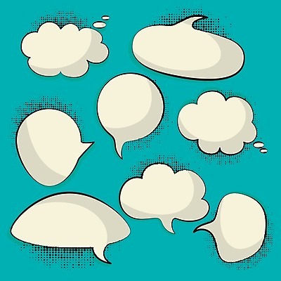 EPS 해외이미지 말풍선 스티커 일러스트 추상 프레임 사람없음 파란색 공백 유머 팝아트 코믹 카툰스타일 효과 해외202004 해외일러스트 감정 컬러 무늬 그림 파일형식 벡터