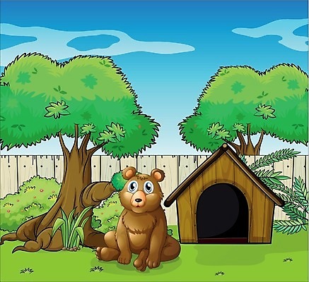 EPS 해외이미지 클립아트 나무 식물 동물 구름 새끼 잎 밭 일러스트 곰 포유류 자연 하늘 주택 동물원 풍경 목재 그래픽 초록색 파란색 울타리 정원 잡초 만화 그림 장면 뒤뜰 해외202004 해외일러스트 자연요소 컬러 농업 재료 건물 담장 생태계 파일형식 벡터