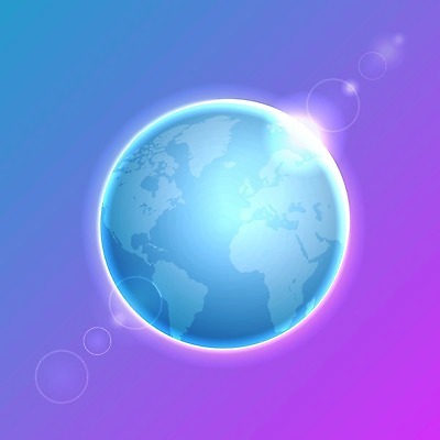 EPS 해외이미지 클립아트 템플릿 디자인 지구 백그라운드 일러스트 추상 그래픽 장식 파란색 빛 세계 지구본 보라색 축제 행성 소프트포커스 보케 블러 엘리먼트 효과 해외202004 해외일러스트 컬러 무늬 촬영기법 우주 파일형식 벡터