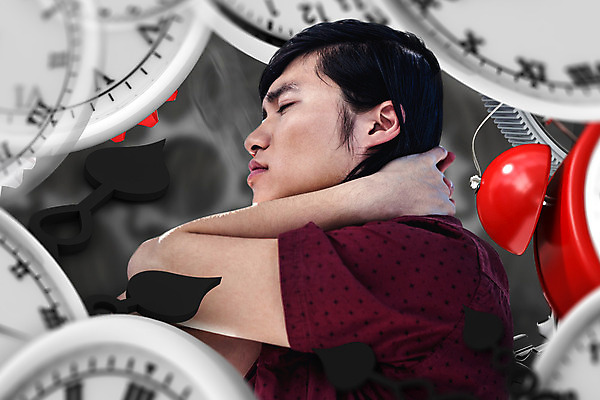 포토 JPG 해외이미지 남자 시계 백그라운드 비즈니스 한명 빨간색 사무실 검은색 회색 잡기 시간 비즈니스맨 계획 불안 고민 목 카운트다운 해외202004 해외포토 1 감정 컬러 컨셉 모션 사람 신체부위 직장인 파일형식