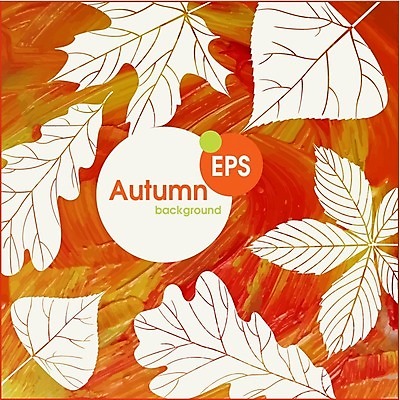 EPS 해외이미지 식물 백그라운드 단풍 잎 일러스트 자연 수채화 사람없음 빨간색 초록색 노란색 가을 기름 밤 해외202004 해외일러스트 계절 음식 컬러 견과류 생태계 파일형식 벡터