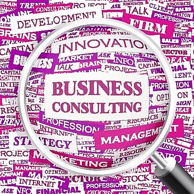 EPS 해외이미지 디자인 종이 분홍색 백그라운드 컨셉 일러스트 비즈니스 텍스트 돋보기 아이디어 사람없음 그래픽 단어 확대 혼합 수집 분석 서비스 컨설턴트 상담 마케팅 조언 지원 해외202004 해외일러스트 문자 컬러 전문직 파일형식 벡터