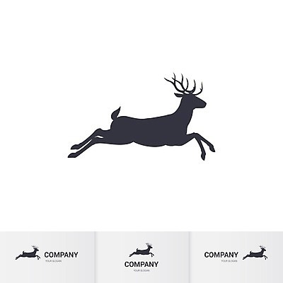 EPS 해외이미지 모양 동물 템플릿 디자인 실루엣 일러스트 사슴 뿔 사람없음 그래픽 달리기 검은색 흰색 우아함 스케치 그림 심플 순록 엘리먼트 해외202004 해외일러스트 컬러 컨셉 포유류 모션 촬영기법 미술 파일형식 벡터