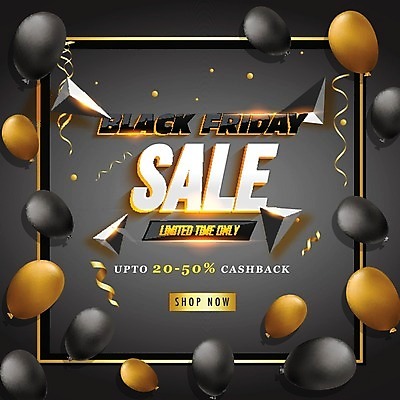 EPS 해외이미지 배너 백그라운드 일러스트 텍스트 선물 이벤트 타이포그라피 사람없음 쇼핑 세일 검은색 회색 풍선 기하학 폴리곤 블랙프라이데이 해외202004 해외일러스트 문자 컬러 무늬 데이이벤트 파일형식 벡터