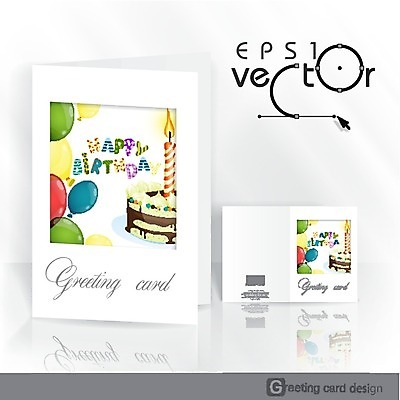 EPS 해외이미지 배너 기념일 행복 일러스트 선물 이벤트 팜플렛 사람없음 파티 케이크 축하 생일 엽서 초대 축하카드 생일축하 풍선 생일카드 해외202004 해외일러스트 감정 컨셉 디저트 카드_감사 편지 파일형식 벡터