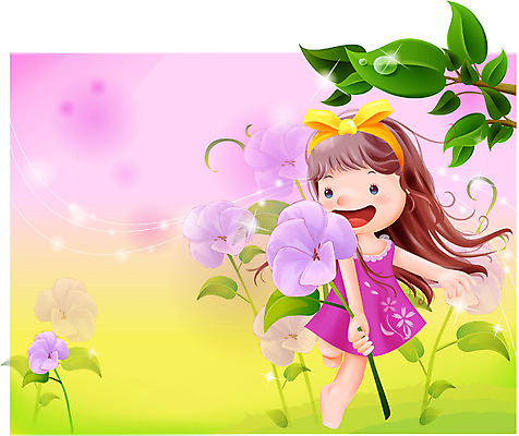 EPS 여자 꽃 감정 초등학생 어린이 꽃밭 일러스트 상상 자연 동화 한명 사람 소녀 숲 순수 여자만 여자한명만 어린이만 소녀만 소녀한명만 국내일러스트 식물 1 학생 컨셉 생태계 파일형식 벡터