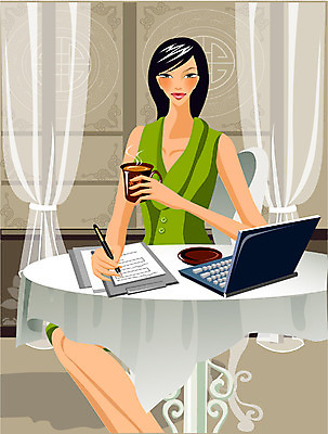 EPS 여자 일러스트 비즈니스 탁자 실내 한명 사람 앉기 상반신 20대 성인 노트북 업무 커튼 직장인 비즈니스우먼 여자만 여자한명만 성인여자만 청년만 청년여자만 성인한명만 청년여자한명만 성인여자한명만 성인만 국내일러스트 직업 1 가구 모션 청년 내부 전자제품 작업 파일형식 벡터