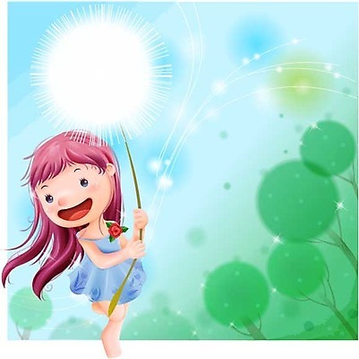 EPS 나무 여자 감정 초등학생 어린이 일러스트 상상 자연 동화 한명 사람 소녀 숲속 순수 민들레홀씨 여자만 여자한명만 어린이만 소녀만 소녀한명만 국내일러스트 식물 1 학생 컨셉 숲 민들레 생태계 파일형식 벡터