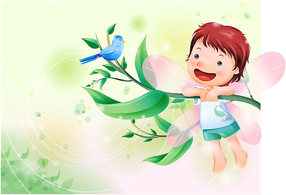 EPS 남자 감정 초등학생 어린이 날개 일러스트 상상 자연 조류 동화 요정 한명 사람 소년 나뭇가지 숲 순수 파랑새 남자만 남자한명만 어린이만 소년만 소년한명만 국내일러스트 나무 동물 1 학생 컨셉 생태계 파일형식 벡터